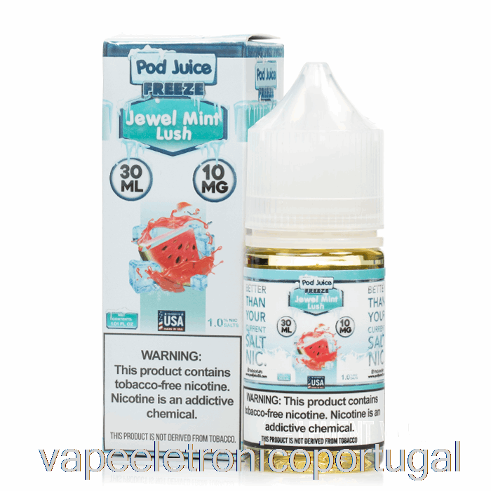 Vape Eletronico Congelar Jóia Menta Exuberante - Suco De Vagem - 30ml 10mg